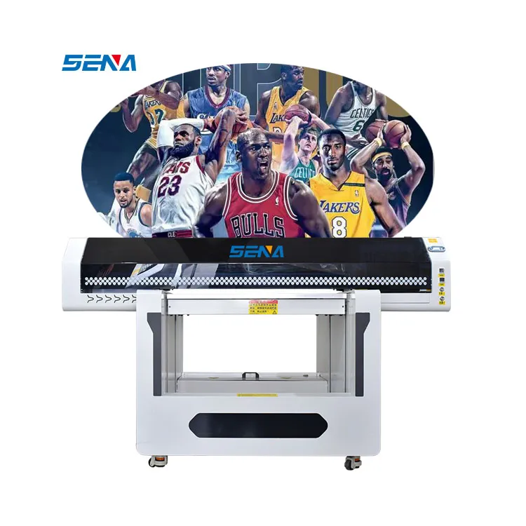 SENA Professional Grade 9060 UV Printer Exceptional Wood Metal Printing with I3200 Printhead Automatic New Used UV Ink