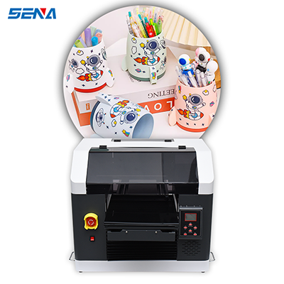 SENA's new LOGO printing machine 3045-A3 Small UV flatbed printer for folder phone case CD ipad case