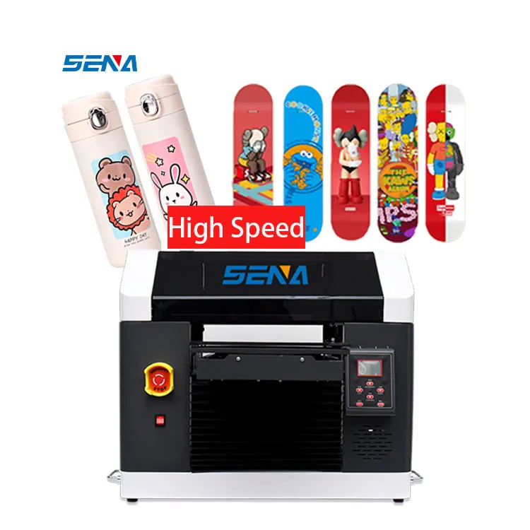 Small 3D Digital 30*45cm A3 Mini UV Inkjet Flatbed Printer CMYK for Customize T-Shirt Acrylic Phone Case PVC Card Label Pen Golf