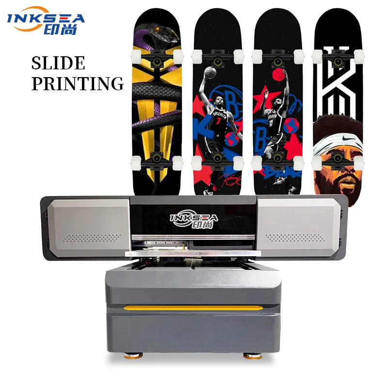 Printer Flatbed UV Bisnis Kecil 60*90CM Printer Inkjet Digital untuk Mesin Cetak Kaca Kayu Akrilik Cup ID Carmack