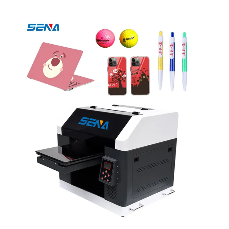 Desktop Kecil 3D Digital 30*45Cm A3 UV Inkjet Printer Flatbed untuk Casing Ponsel Cangkir Termos Kemasan Mendukung Kustomisasi