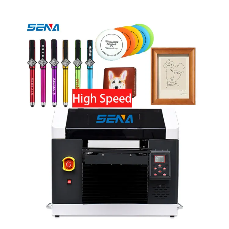 Small Desktop UV Printer 3045 with Epson nozzle A3 A4 UV Flatbed Inkjet Printer for ID Card Phonecase Acrylic Sticker Wood Glass