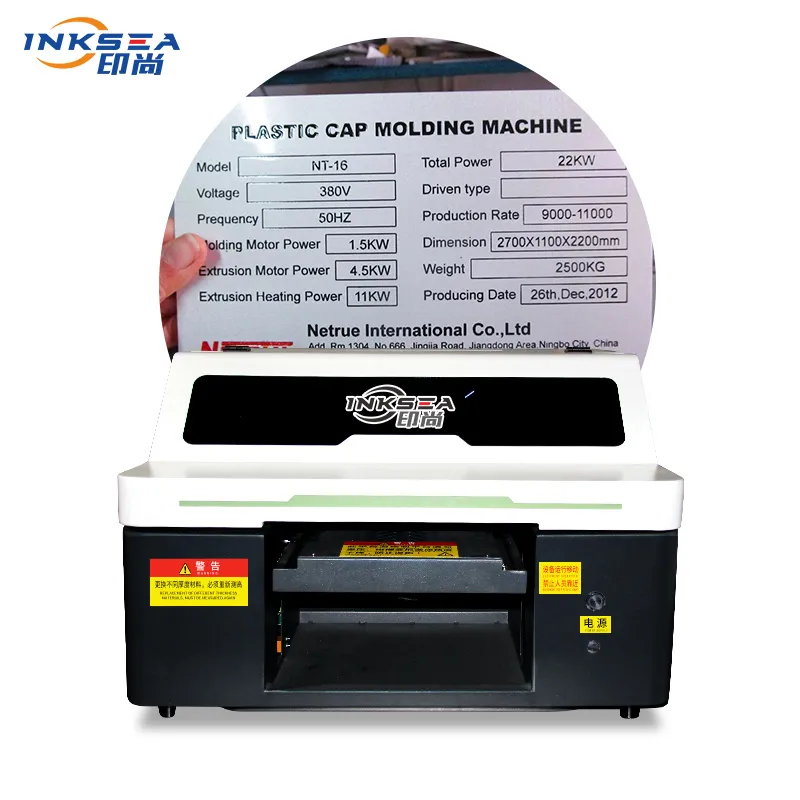 Printer UV desktop kantor kecil ukuran 3045E lebih kecil dari kepala Epson untuk casing ponsel kartu ID notebook printer flatbed UV