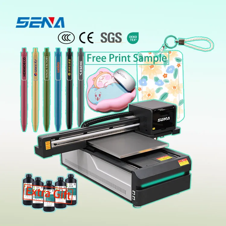 Small UV Inkjet Flatbed Printer Machine