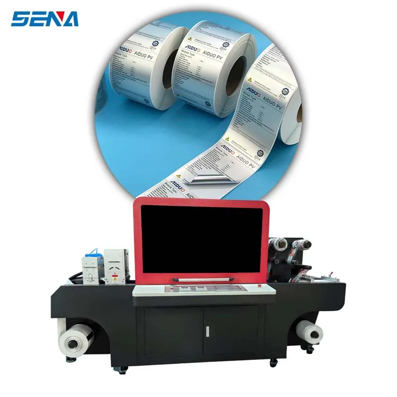 ຂາຍໃນລາຄາຫຼຸດລາຄາ Digital Label UV Printer Machine Roll to Roll LED for Ribbon Printing Machine Garments Label Printer