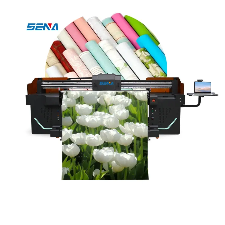 Harga Kejutan Printer Format Besar 3D Printer Roll To Roll Printer Inkjet UV untuk Tekstil 3D Wallpaper Mobil Pasta Kain Kulit