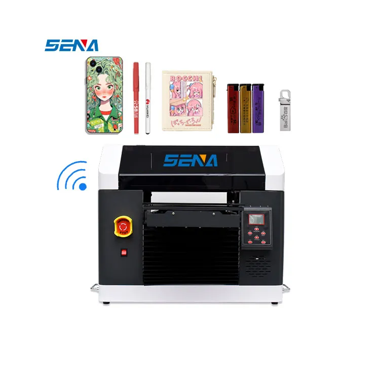 Harga Kejutan Printer Uv A3 A4 Printer Flatbed Uv Desktop Berkualitas 6 Warna untuk Casing Ponsel Plastik Logam Akrilik Kayu