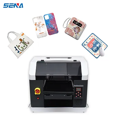 The latest 3045 Dual nozzle model SENA Flat UV Printer A3 Epson print head for light plate acrylic CD door plate customization