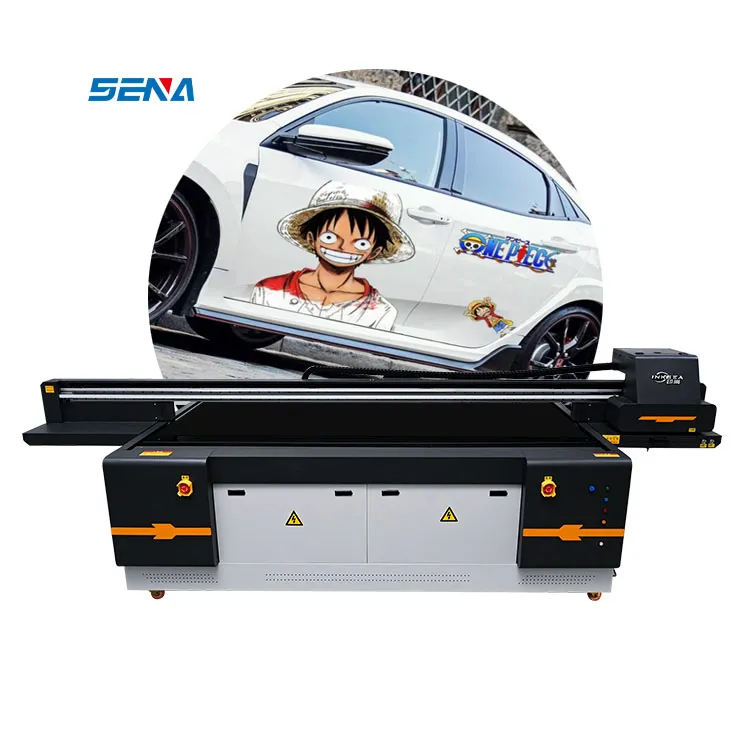 Ubin Kaca Akrilik Kasus Telepon SENA UV Flatbed Printer Produsen Inkjet Industri Besar 2513 Digital UV Flatbed Printer