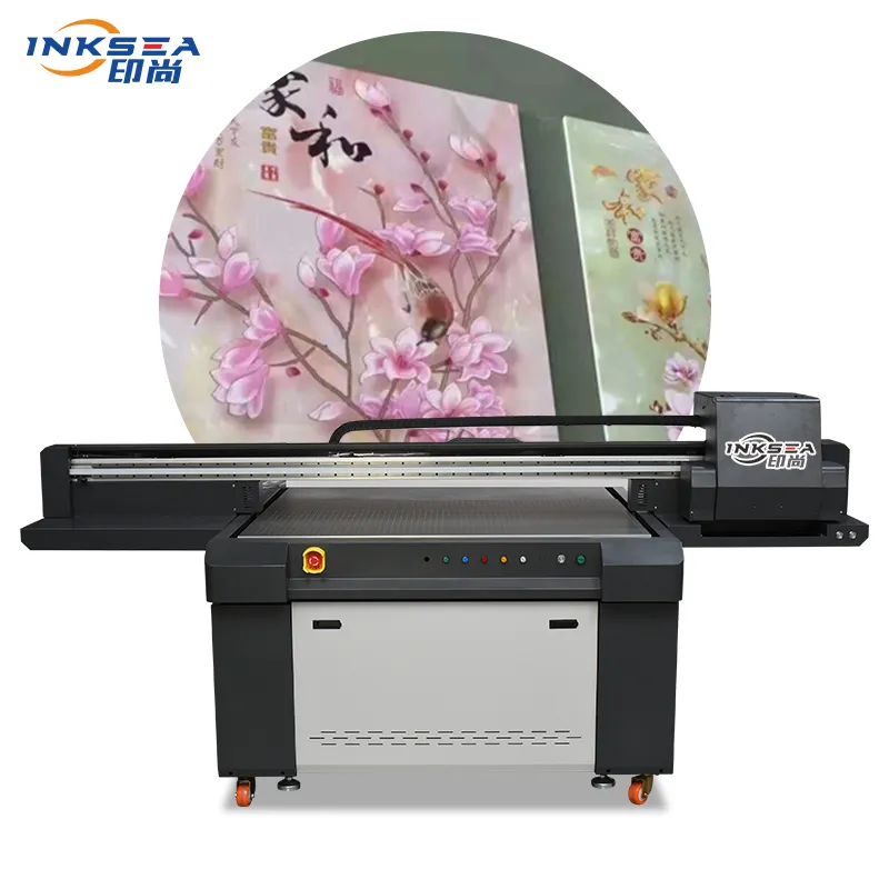 Universal UV flat printing machine multi-print head can be customized for metal leather cloth glass wood material printing