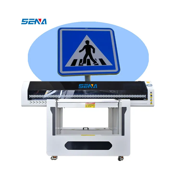 Universal Tahan Air Warna 3D 50CM Ketebalan Cetak 90*60CM Inkjet UV Printer Flatbed untuk Kulit Ubin PVC Casing Ponsel Kayu