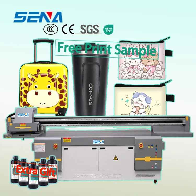 UV Flatbed Inkjet Printer Customize Bottle Wallpaper Carpet Glass