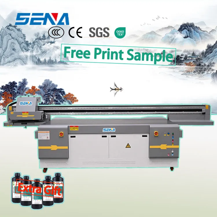 UV Flatbed Inkjet Printer with Visual Scanning