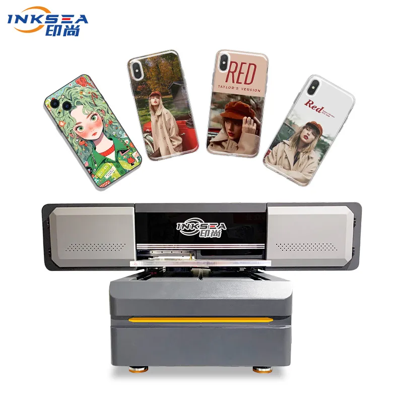 Printer Flatbed UV 600*900Mm Ukuran Ganda XP600 Printhead dengan Ubin Bola Golf Pelarut Ramah Lingkungan Kaca Metalik Baja Tahan Karat