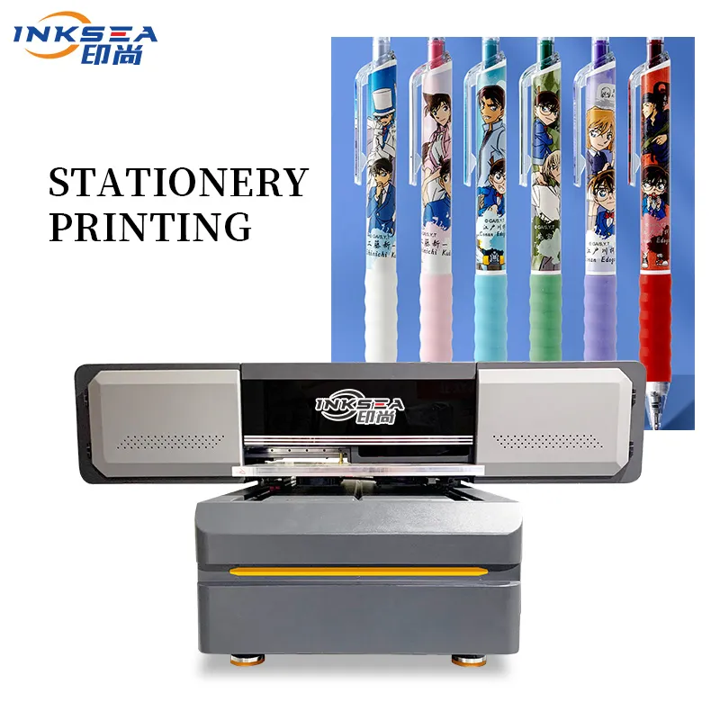 Printer Flatbed UV Ukuran 600*900Mm dengan Nosel Ricoh untuk Casing Ponsel Kaca Kartu ID Mesin Cetak UV Digital