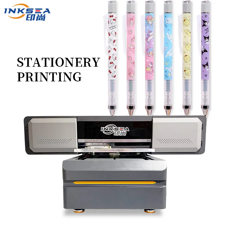 Printer UV Flatbed 6090 UV Inkjet Tekan dengan Kepala Cetak G5I 600*900Mm Tinta Ramah Lingkungan untuk Lencana ID PVC Pada Casing Ponsel