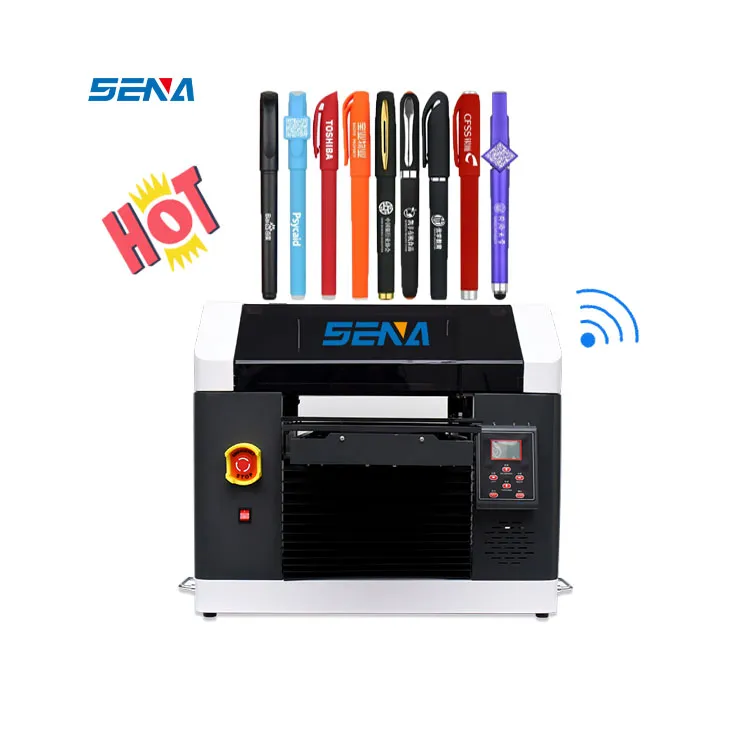 UV Flatbed Printer A3 Digital Printing Machine Cmykw Five-Color Acrylic Poster Headphone Case Leather Metal Glass