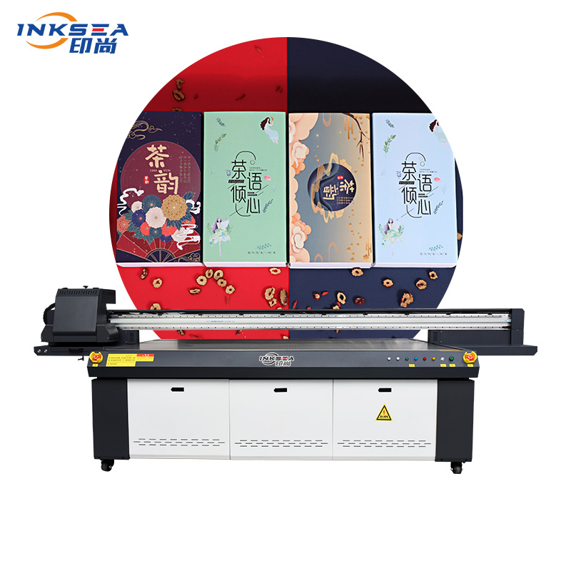 UV Flatbed printer for gift box phone case Stainless steel glass 2513 digital printer with Ricoh G6 nozzle 2500*1300mm