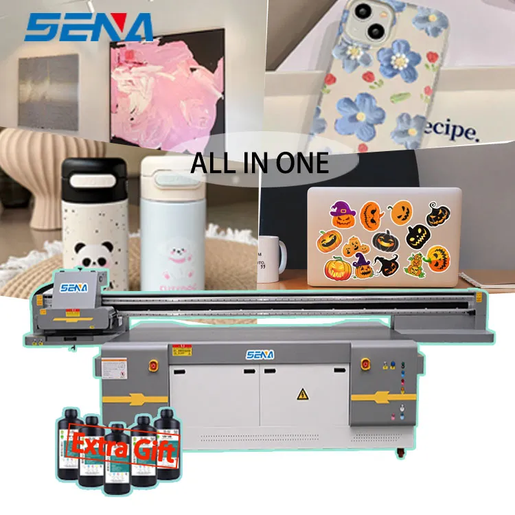 UV Inkjet Flatbed Printer with CCD Visual Scanner System