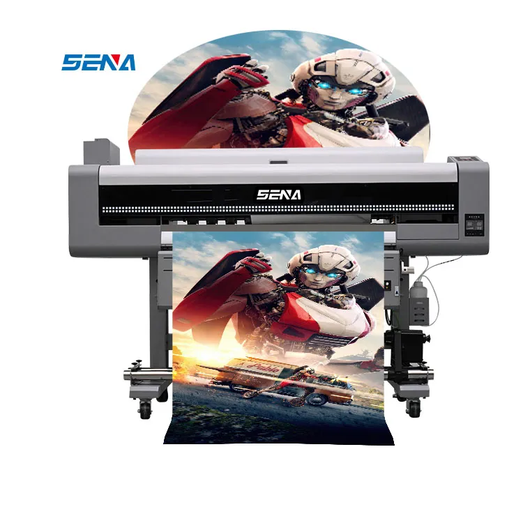 UV Inkjet Wide Format Printer Mesin Cetak Digital Printer Roll to Roll untuk Tekstil 3D Wallpaper Mobil Tempel Kulit Kain