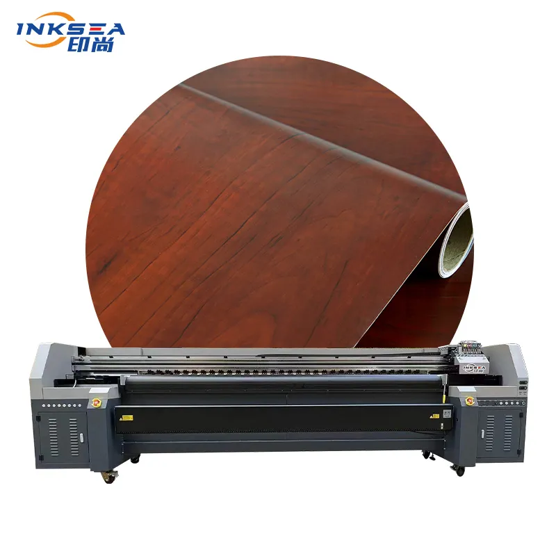 ເຄື່ອງພິມ UV 1.8M wide format printer for wallpaper poster leather paper paper roll-to-roll printer