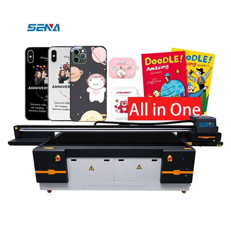 Printer UV untuk Dijual Logo Digital Format Besar 2.5*1.3M Printer Flatbed Inkjet UV untuk Label Casing Ponsel Ubin Kaca Akrilik PVC