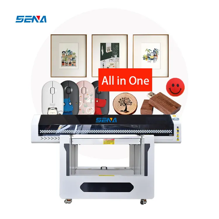 Uv Printer Hot Sell 9060 Flatbed UV Inkjet Printer Small Size Printing Machine A3 for Direct To Pen Phone Case Mug Golf Pvc Card