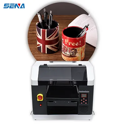 UV Printer SENA-3045 Epson XP600 Printhead A3 Small UV flatbed printer for mobile phone case file case headphone case