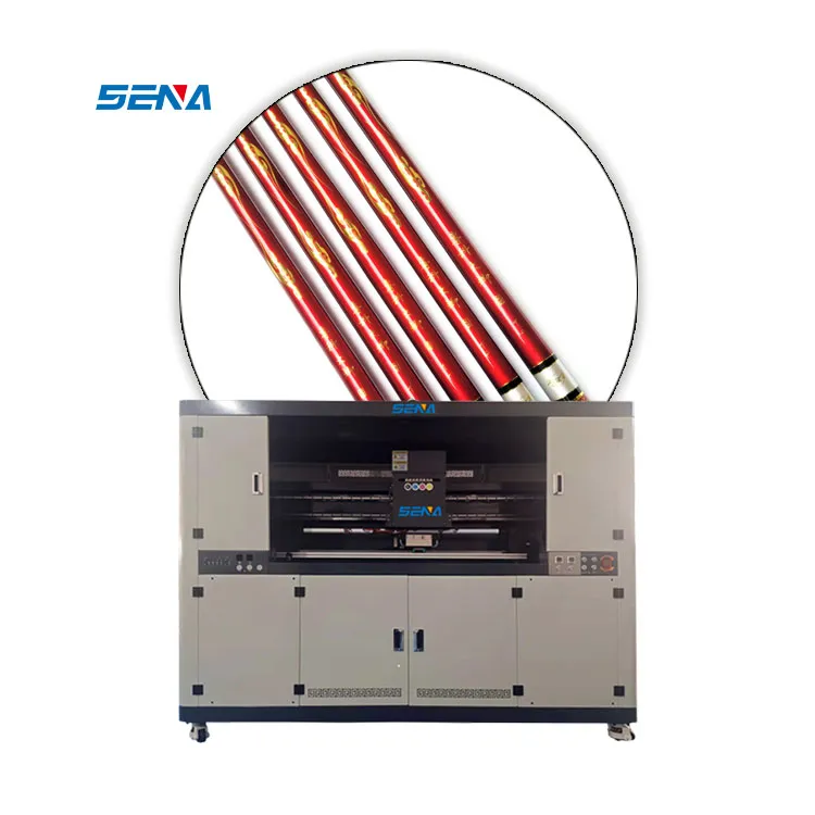 Uv Tumbler Rotar Fishing Rod Printing Machine Varnish UV Printer for PVC Pipe Glass Pipe Metal Pipe Acrylic Tube Long Round Tube