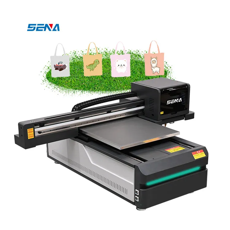 Tahan Air 6090 Uv Flatbed Format Besar Printer Inkjet Digital Mesin Cetak UV Pada Papan Kayu Kaca PVC Akrilik