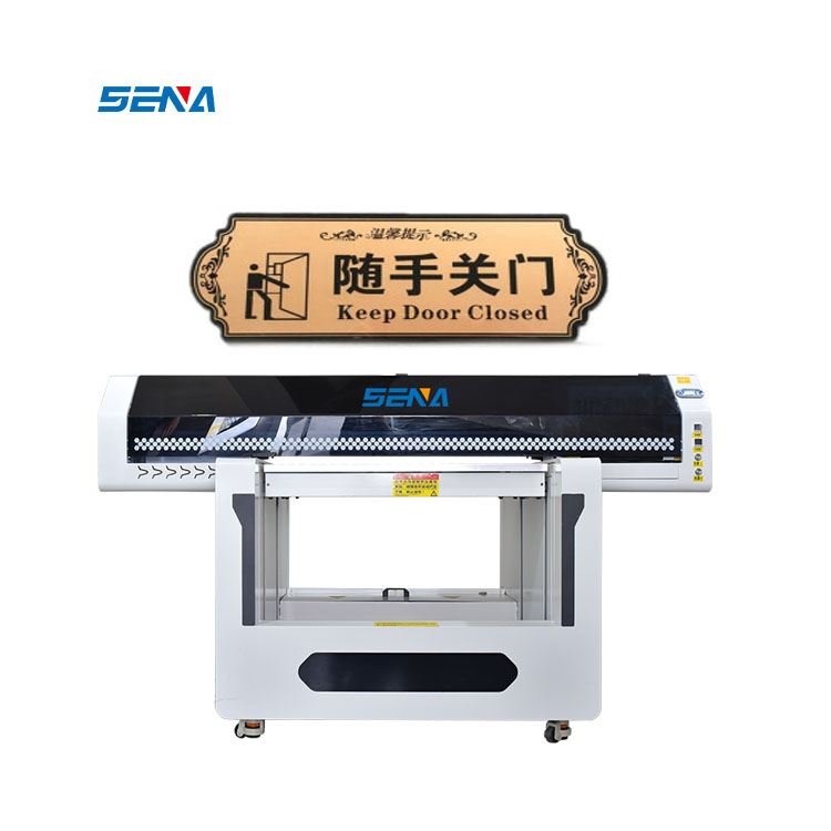 Waterproof Color 3D 90*60CM Inkjet UV Flatbed Printer for Decorative Picture Card Toy Box Stationery Pen Cup Box Mouse Pad Label