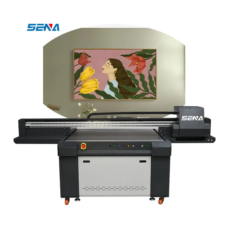 Harga Grosir 1390 Printer Datar UV Digital Multifungsi 3D Format Besar 1390 untuk Pencetakan Bahan Bangunan Pelat Jalan Tanda Logam