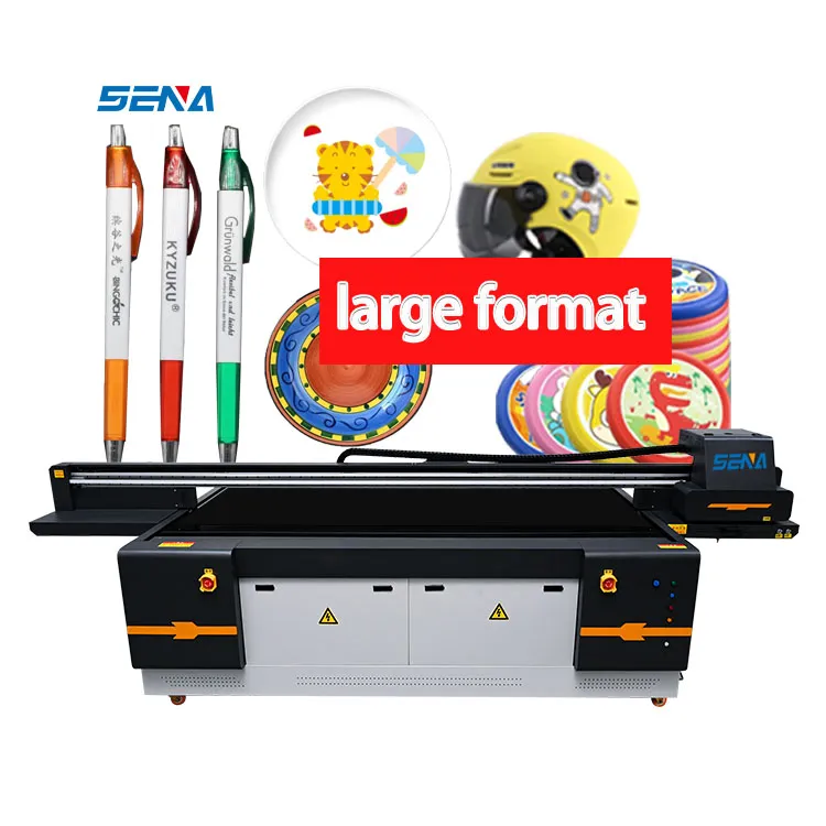 Wholesale UV Flatbed Inkjet Printer Large Format Printer 2.5*1.3m 3D Custom for Glass Wood Acrylic Metal PVC Sticker Advertising