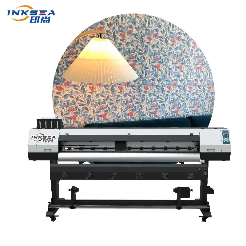 Wide 1.8M photo printing machine Epson double print head advertising poster paper textile fabric printer UV