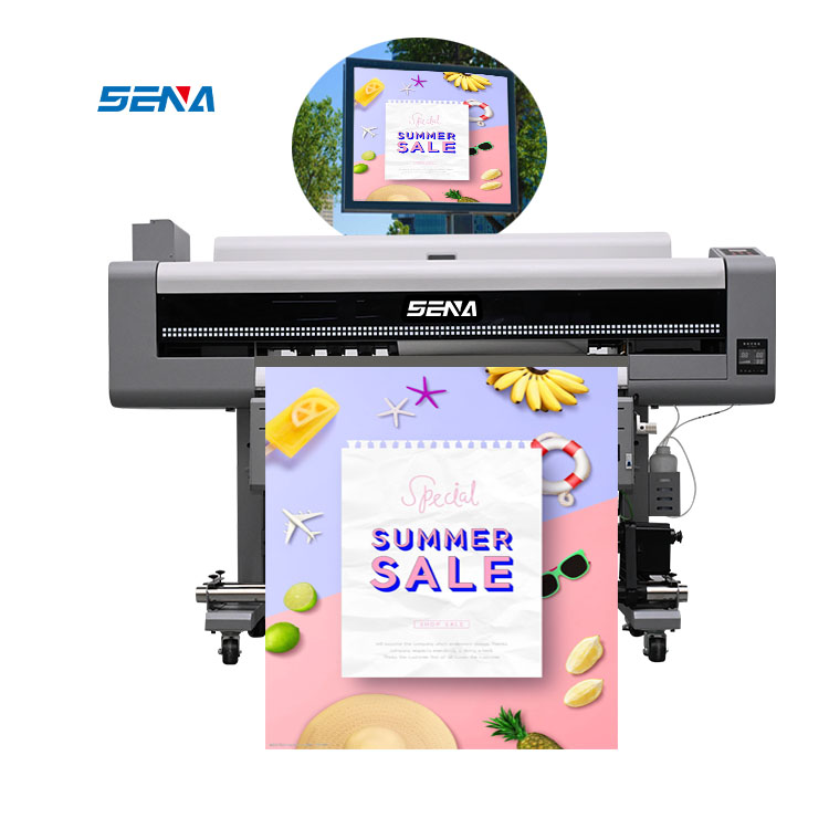 Printer Format Lebar 1.8/3.2M Plotter Format Besar dengan Pelarut Ramah Lingkungan untuk Poster Dinding Peta Kotak Cahaya