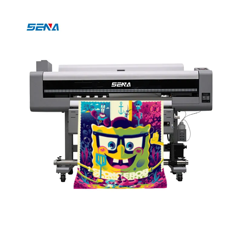 Wide Format Printer CMYK+Varnish 3D 1.8m Wide Inkjet Digital Printing Machine for Textile 3D Wallpaper Car Paste Fabric Leather