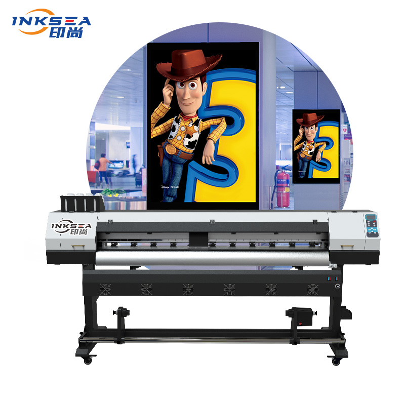 Bredformatskrivare Läder Textiltyg CMYK Inkjet Printing Machine Photo Machine 1,8/1,6M Storlek Plotter