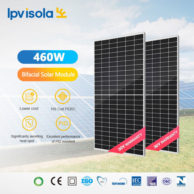 430-460W وحدة الطاقة الشمسية ثنائية الوجه