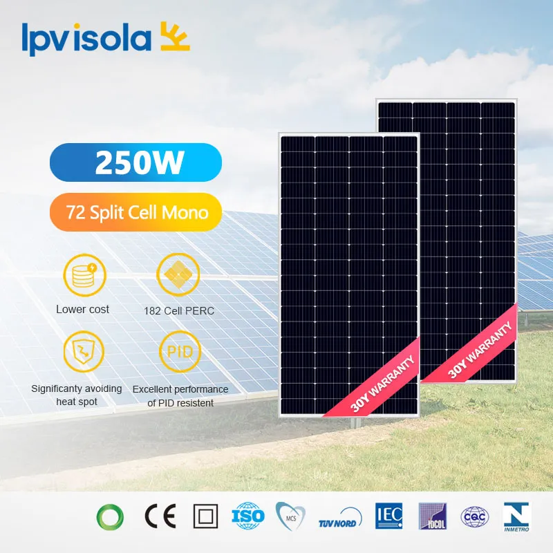 Modulo solare a celle divise 250-280 W 182