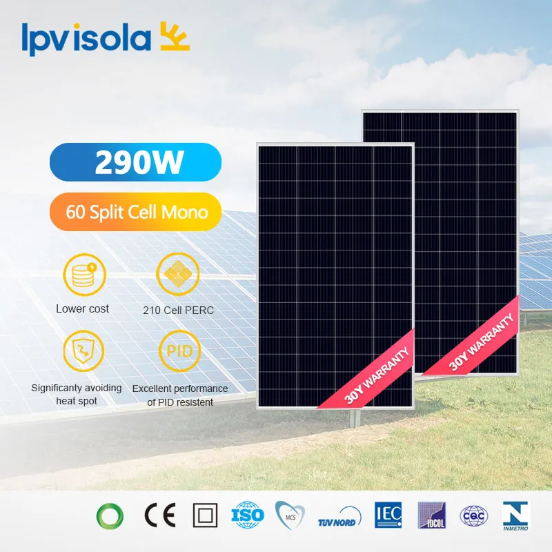 290-310W 210 Modulo solare a celle divise