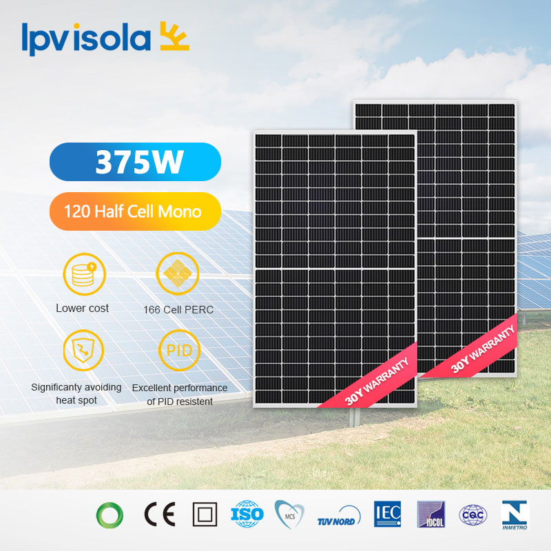 375W solární modul s jedním sklem