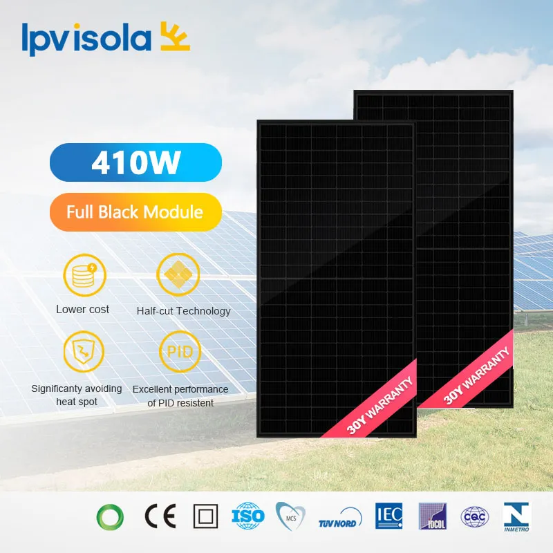 Moduli solari completamente neri da 410 W