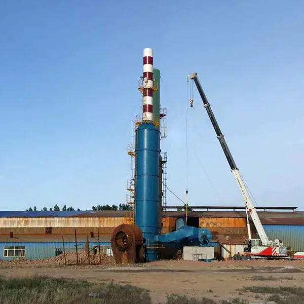 Cheminée de chaudière à gaz sur pied