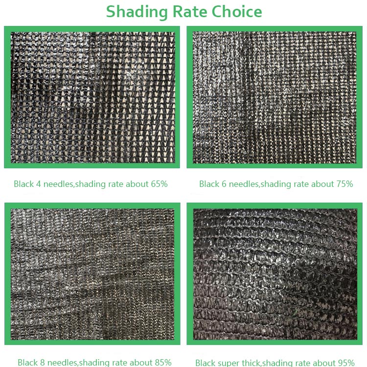 Black Knitted Shade Cloth