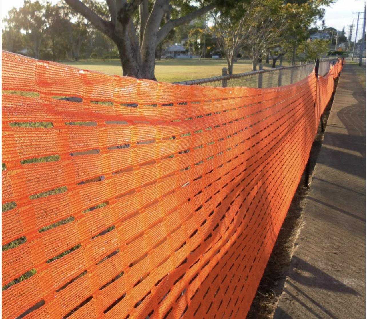 Road Barrier Orange Net