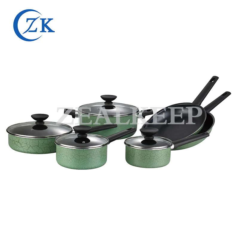 Rolled Edge Aluminum Nonstick Cookware Set