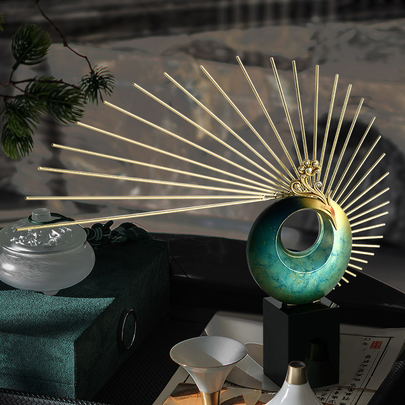 Creative Light Luxury Peacock Decoration