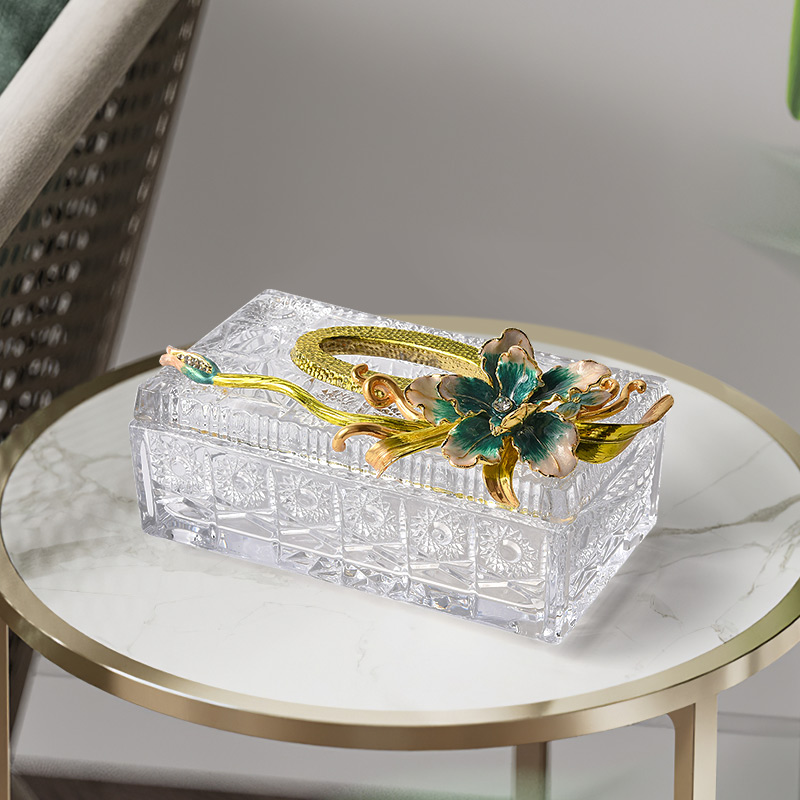 Enamel Light luxury Tissue box