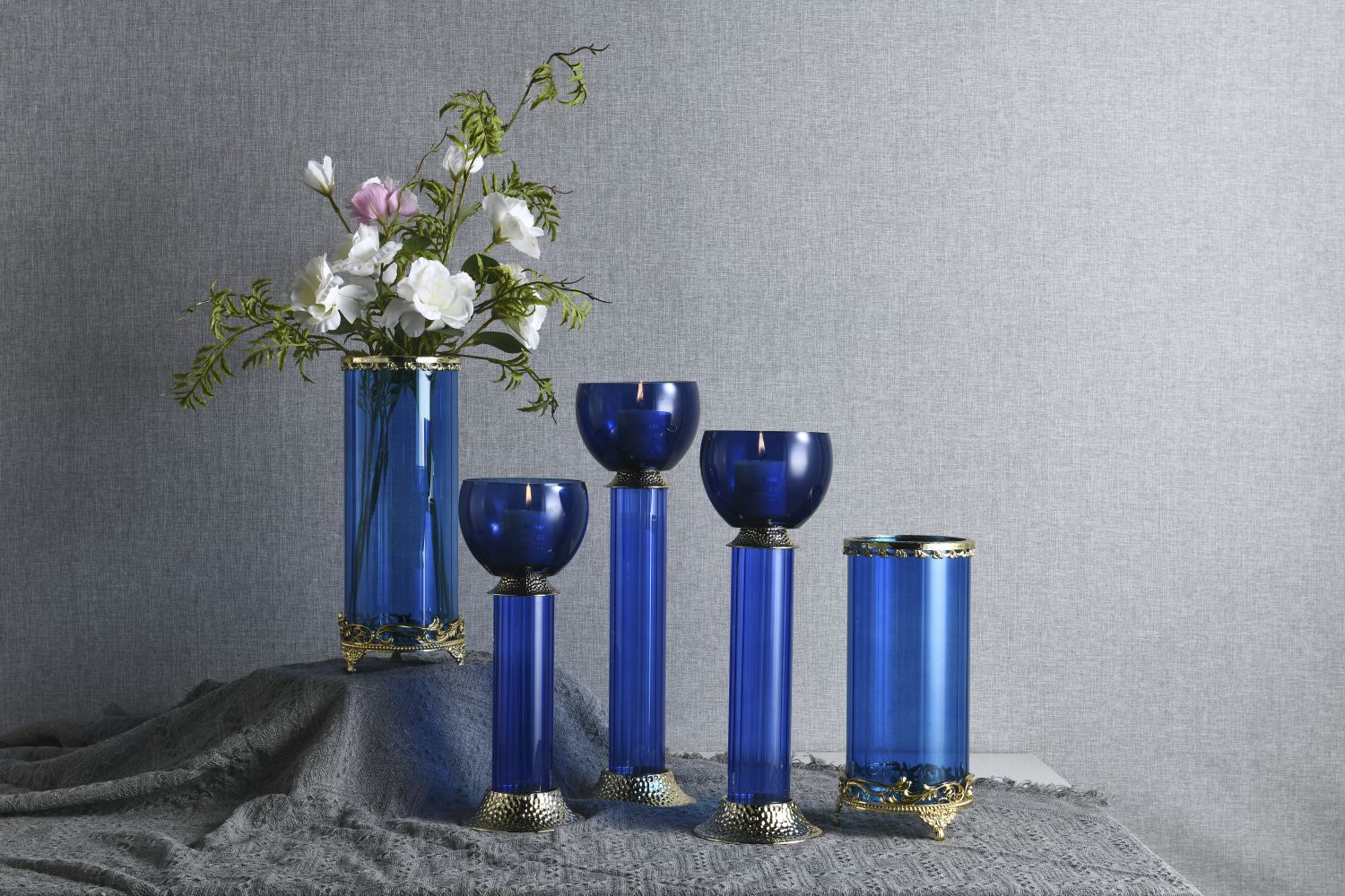 Romance and Elegance of Blue Glass Vases