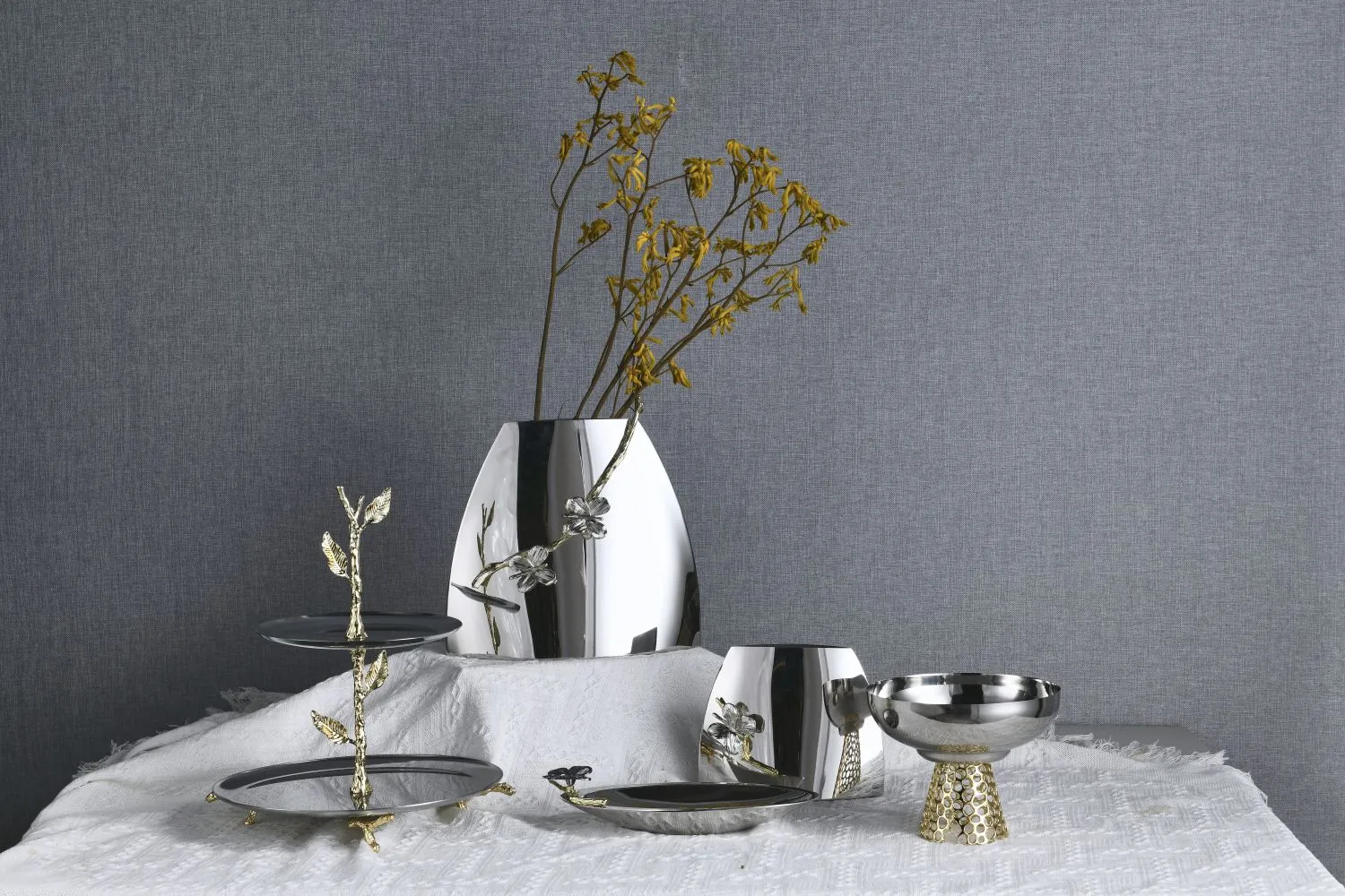 Elegant Stainless Steel Home Decor Collection